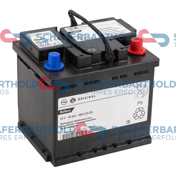 intAct Start-Power 55010GUG, Autobatterie 12V 50Ah 470A
